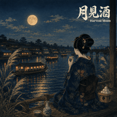 Moon -Viewing Sake - Harvest Moon - Front Cover