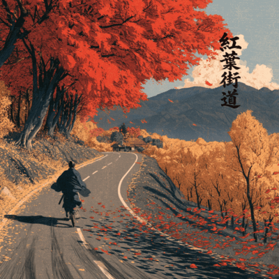 Momiji Kaido - Autumn Ride - Front Cover