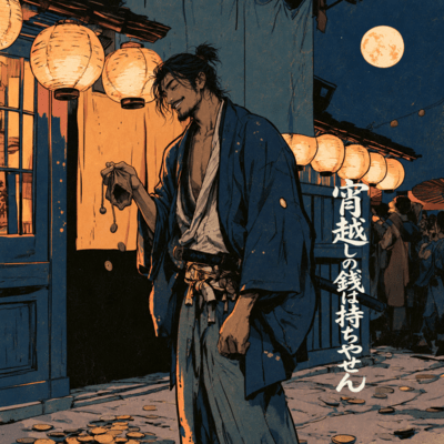 Yoigoshi no Zeni wa Mochiyasen -I Don't Keep Money Past Tonight- Front Cover