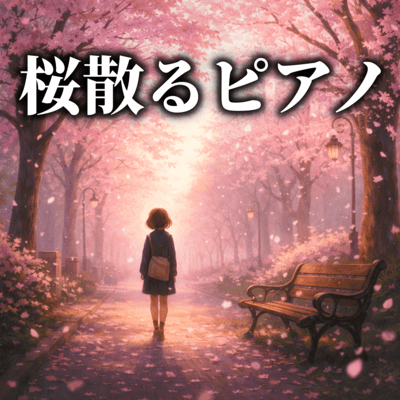 Falling Sakura Piano BGM Front Cover