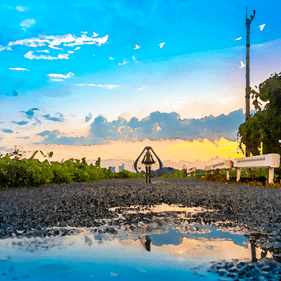 夏 アスファルト 薫る 雨 (feat. 初音ミク, 巡音ルカ, MEIKO & 鏡音リン)のジャケット写真