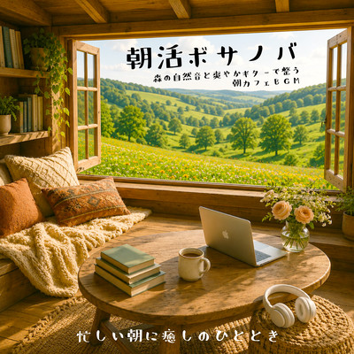 朝活ボサノバ - 森の自然音と爽やかギターで整う朝カフェBGM, 忙しい朝に癒しのひとときのジャケット写真