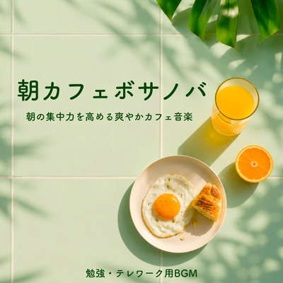 Morning Cafe Bossa Nova - Refreshing Cafe Music to Boost Morning Focus for Study and Remote Work Front Cover