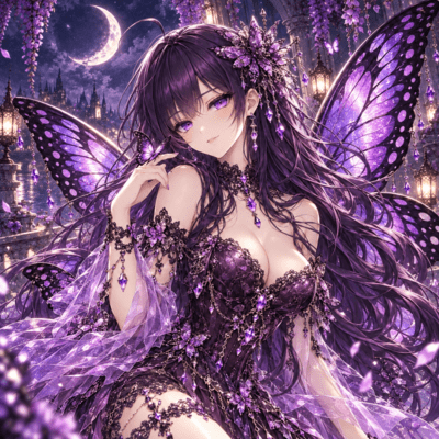 Dancing in Violet Shadows -Nameless Butterfly- Front Cover