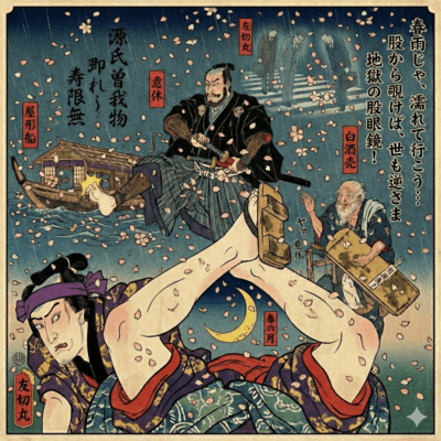 Ikyu's Reason, Era Cherry Blossoms, Soga Brothers, Hell's Crotch-Gaze Front Cover
