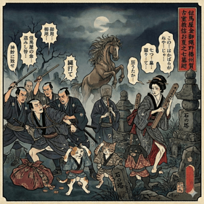 Tajimaya Kane Onawa no Banshu Kako Murotsu - Kyoshin Onatsu no Nanatsugakamawari Front Cover