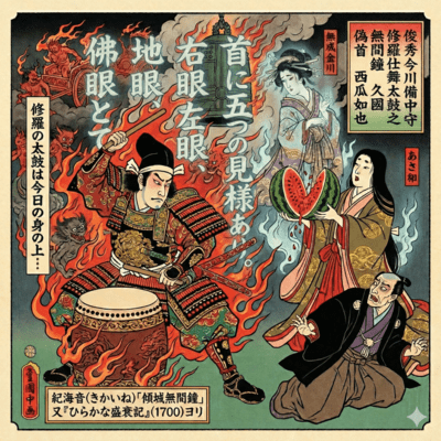 Toshihide Imagawa Bitchu-no-kami Gozen Shura Shimai-daiko Mugen no Kane Hisakuni Nisekubi Suika no Gotoki Nari Front Cover