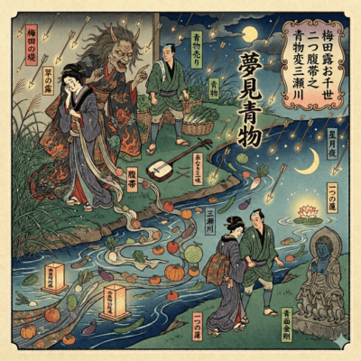 Umeda Dew: Ochiyo's Twin Belts & The Greengrocer's Sanzu River Variation Front Cover