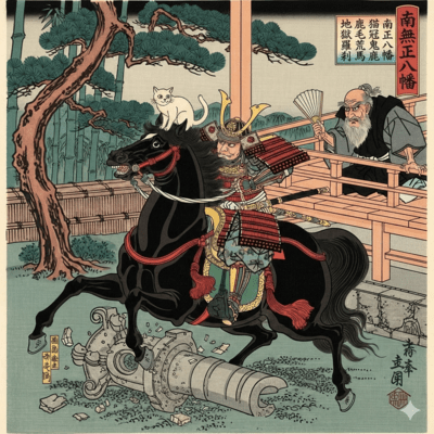 Namu Shohachiman Nekokaburi Onikage Arauma Jigoku Rasetsu Front Cover