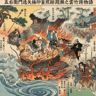 Goemon Ichiya Gokuin Kamairi Ato Fuchise No Kumonotake Hokori Monogatari Front Cover