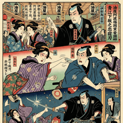 Aburaya Awa Fukuoka Mitsugi Ondo Yuen Aoe Shimosaka No Koinonetaba Front Cover