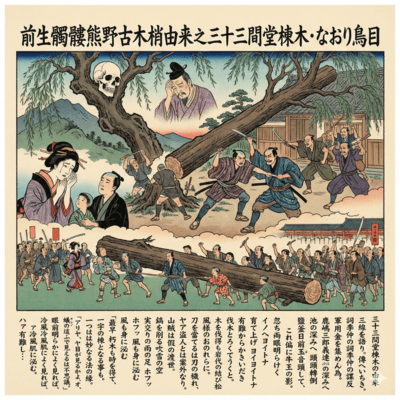 Zensho Dokuro Kumano Koboku Kozue Yurai No Sanjusangendo Munagi Naori Torime Front Cover