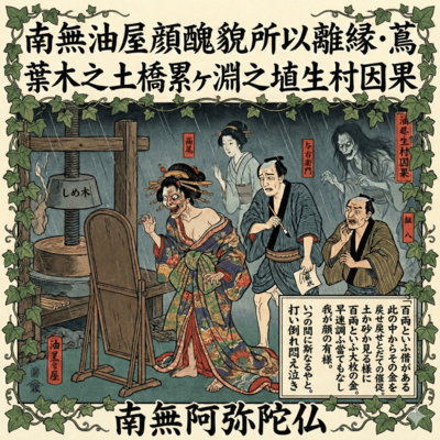 Namu Aburaya Kao Shubou Yuen Rien Tsutanohaki No Tsuchibashi Kasanegafuchi No Hanyumura Inga Front Cover