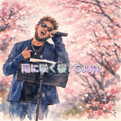 Rainy cherry blossom Front Cover