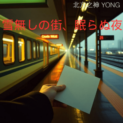 雪無しの街、眠らぬ夜のジャケット写真