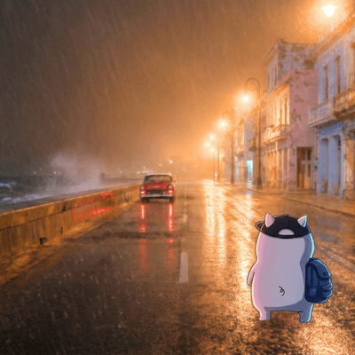 Walking Alone in Havana at Night vol 1 Faded Pastels and Atlantic Waves Front Cover