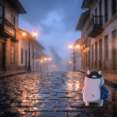 Walking Alone in Bogota at Night vol 1 Cold Rain and Mystic Cumbia in the Andean Fog Front Cover