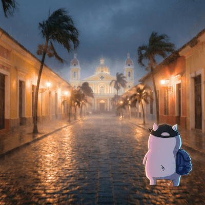 Walking Alone in Granada at Night vol 1 Lakeside Nostalgia and Latin Guitar in the Rain Front Cover