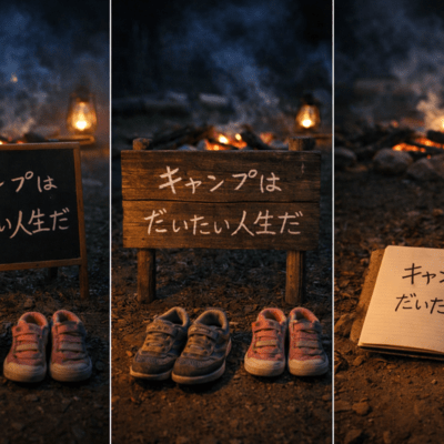 Life is almost like camping Front Cover
