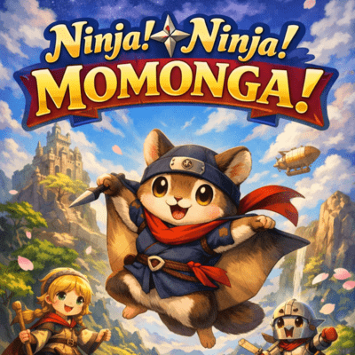 Ninja! Ninja! Momonga! Front Cover