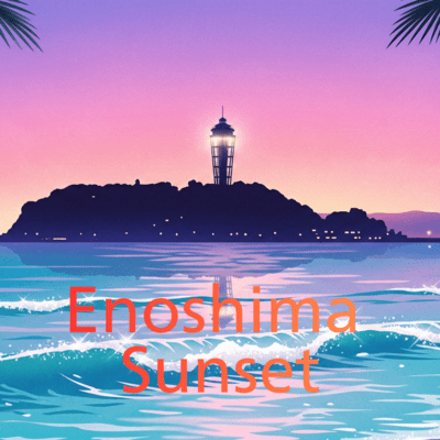 Enoshima Sunset Front Cover