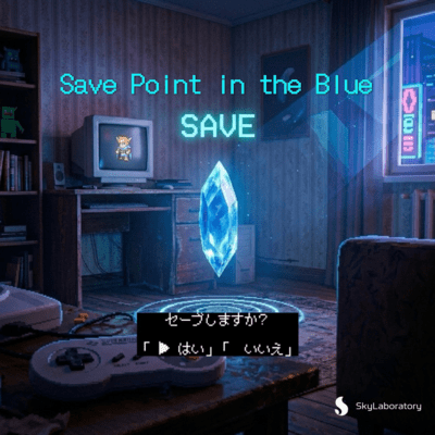 Save Point in the Blue Front Cover