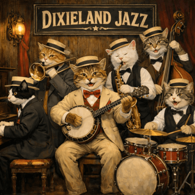 Dixieland jazz for increased concentration Front Cover