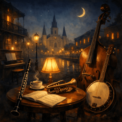 Enjoy a night of Dixieland jazz Front Cover