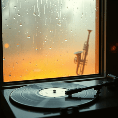 懐かしいカフェに降る雨のジャケット写真
