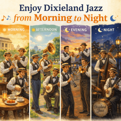 Enjoy Dixieland Jazz from Morning to Night First Front Cover