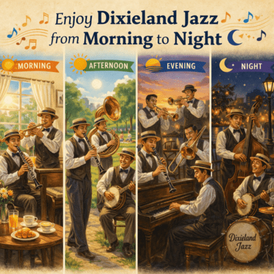 Enjoy Dixieland Jazz from Morning to Night Third Front Cover