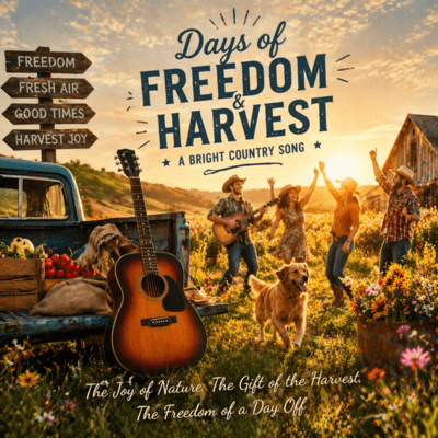 自由と収穫祭のカントリーミュージックのジャケット写真