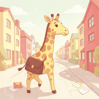 The Giraffe Postman Front Cover