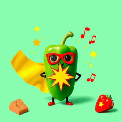ピーマンヒーロー グリーンマンのジャケット写真