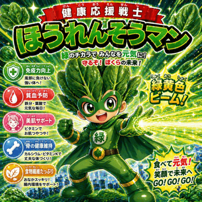 Health Support Soldier Spinach Man Front Cover