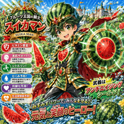 Knight of the Fruit Kingdom - Watermelon Man Front Cover