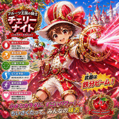 Knight of the Fruit Kingdom - Cherry Man Front Cover