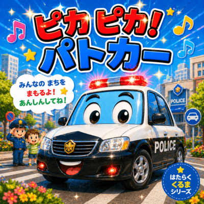 Shiny Shiny Police Car Front Cover