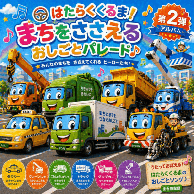 はたらくくるま!まちをささえるおしごとパレード♪のジャケット写真