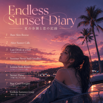 Endless Sunset Diary - Memories of a Never-Ending Summer Front Cover