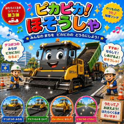 Shiny Shiny Paving Truck Front Cover