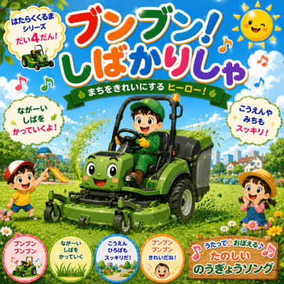 Buzz Buzz Lawn Mower Truck Front Cover