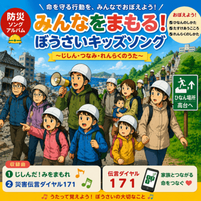 Protect Everyone! Disaster Prevention Kids Songs Front Cover