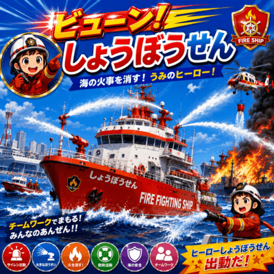 Zoom! Firefighting Ship! Front Cover