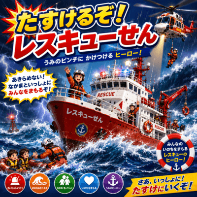 Let's Save Them! Rescue Ship! Front Cover