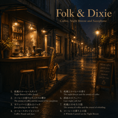 Folk & Dixie - Coffee, Night Breeze and Saxophone Front Cover