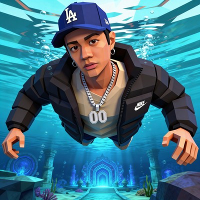 Blue ocean discovered at the bottom of the sea Front Cover