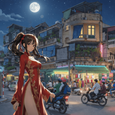 The night at Hanoi Front Cover