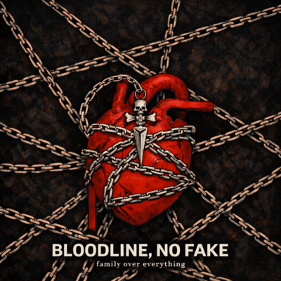 BLOODLINE, NO FAKE Front Cover