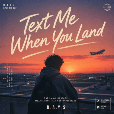 TEXT ME WHEN YOU LANDのジャケット写真